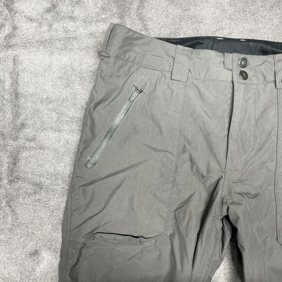 Burton Tactic Snowboards Ski Pants Men's M Gray Vented Pockets Adjustable Waist - Picture 8 of 12